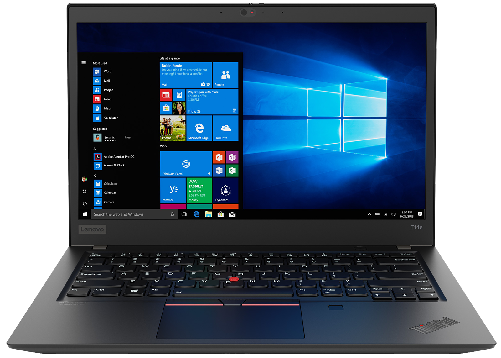 Thinkpad T14s R5 Pro 4650U 8 256GB 20UJS1H207 black