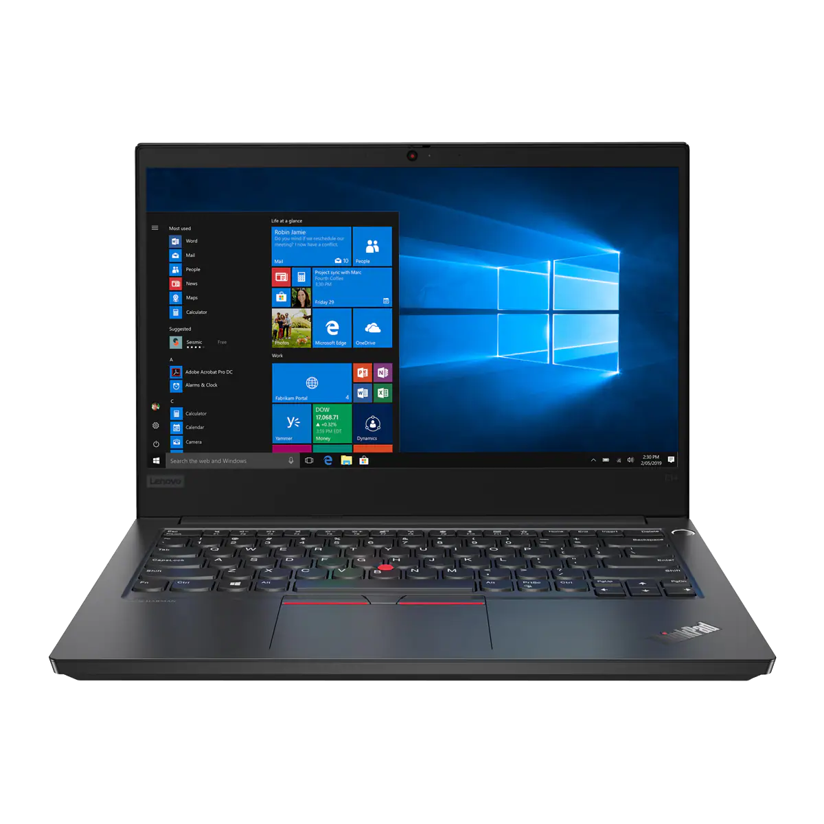 Lenovo ThinkPad E14 2019 i5-10210U 16 GB / 256 GB SSD W10Pro 20RA001DGE QWERTZ Schwarz - Ohne Vertrag