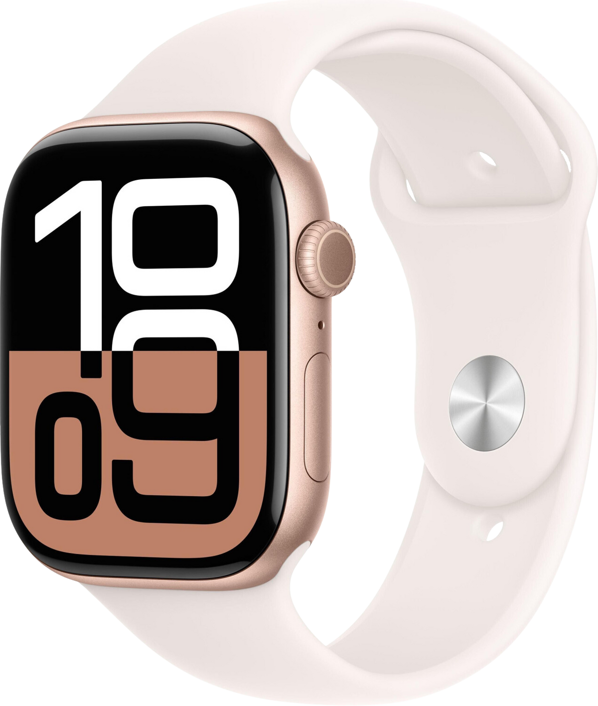 Apple Watch 10 LTE Roségold Alu 46mm Sportarmband Blassrosa M/L MWY73 - Ohne Vertrag