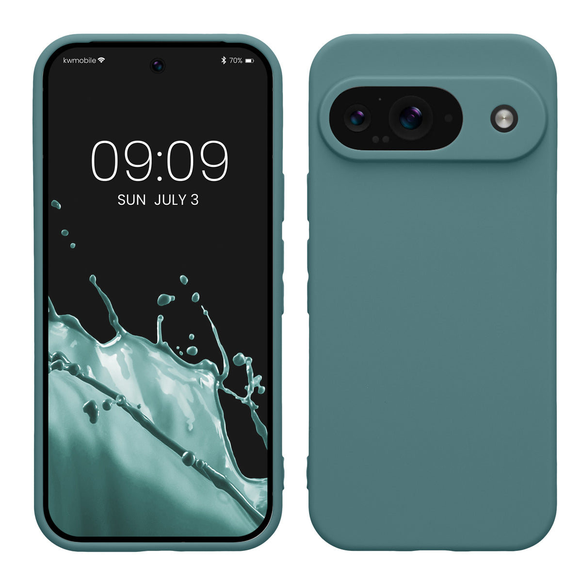 TPU case with camera protection for Google Pixel 9 in Arctic Night