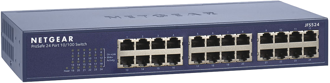 Netgear ProSafe 24 Port 10/100 Switch JFS524 - Ohne Vertrag