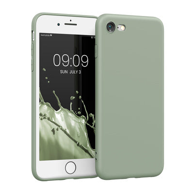 TPU case with camera protection for Apple iPhone SE (2022) / iPhone SE (2020) / iPhone 8 / iPhone 7 in gray -green