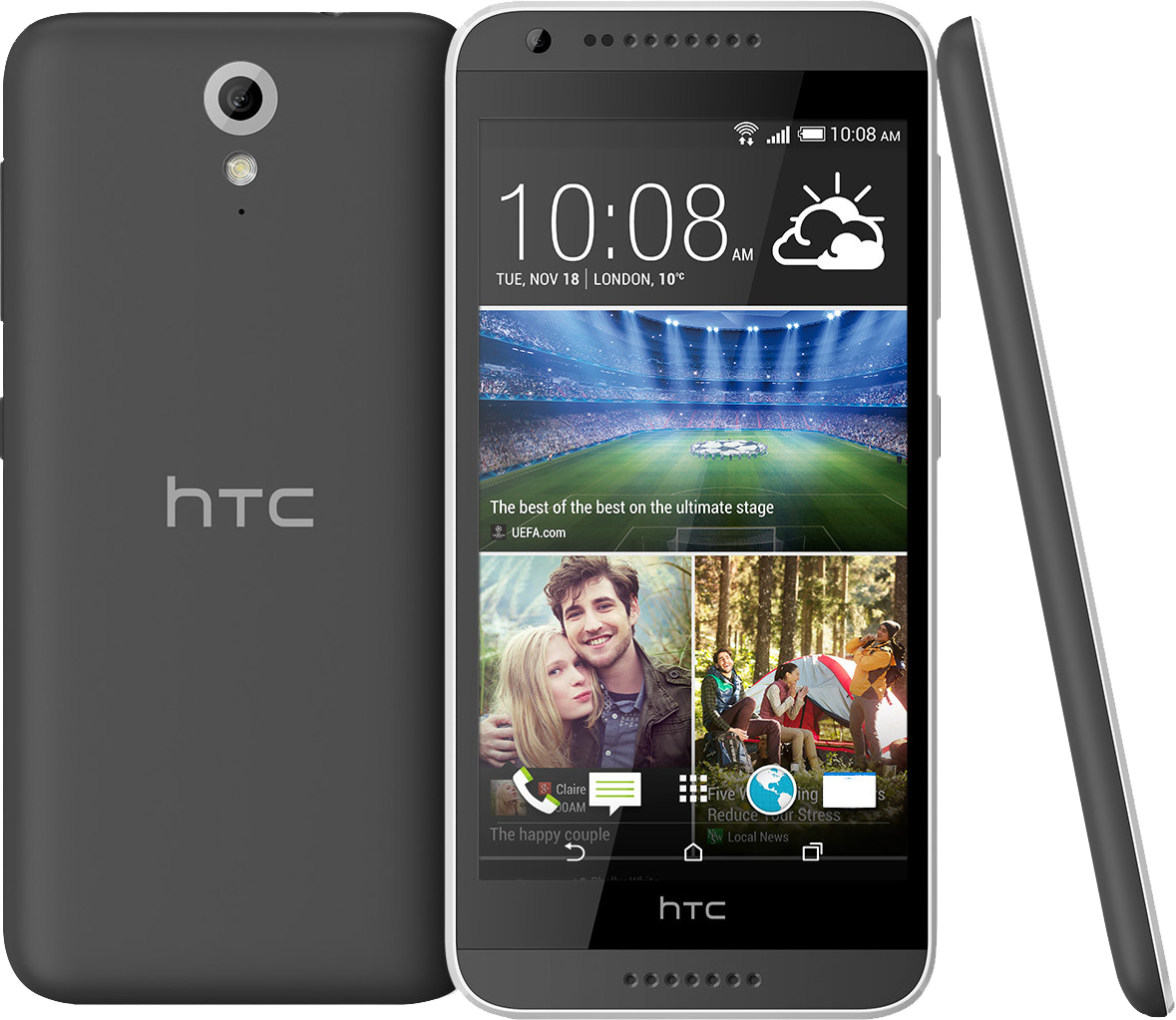 HTC Desire 620 Smartphone Tuxedo grau - Ohne Vertrag