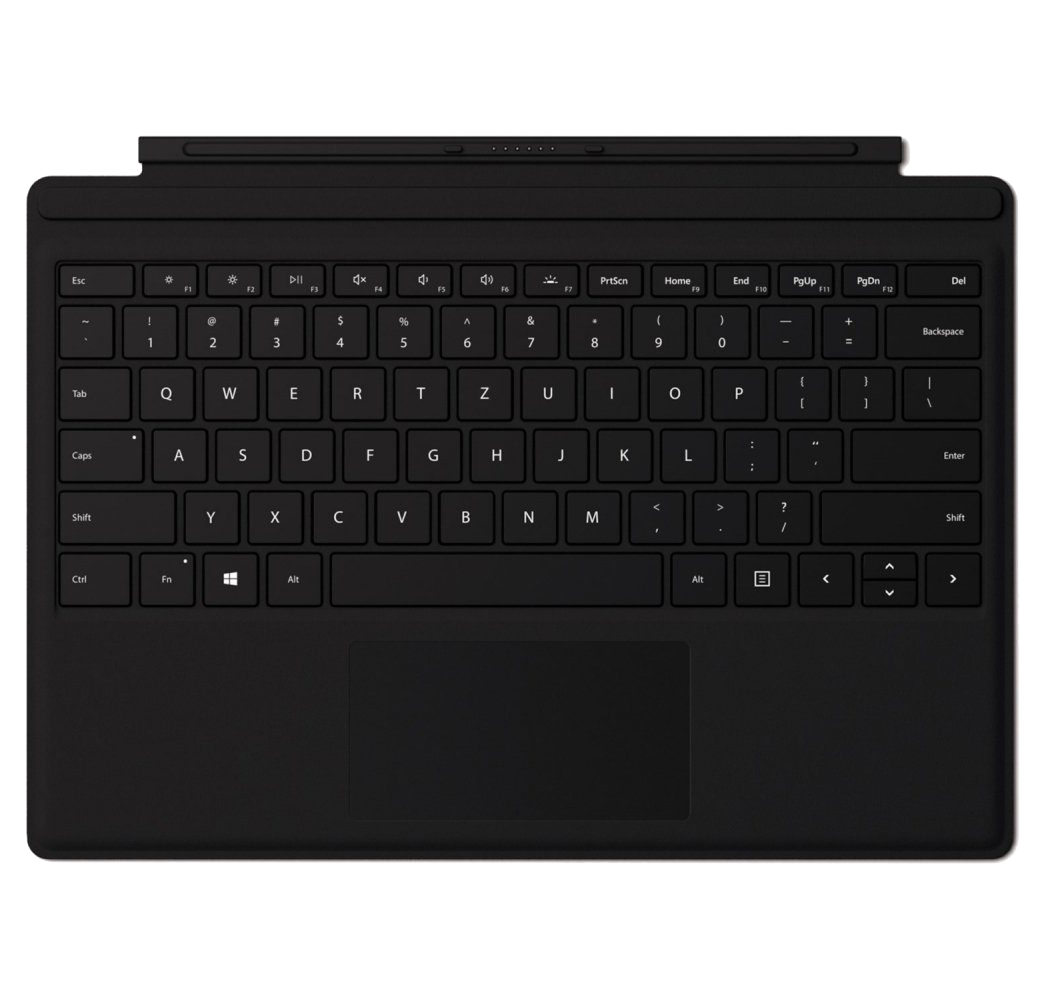 Microsoft Surface Pro Signature Type Cover 1864 Keyboard QWERTZ Schwarz - Ohne Vertrag