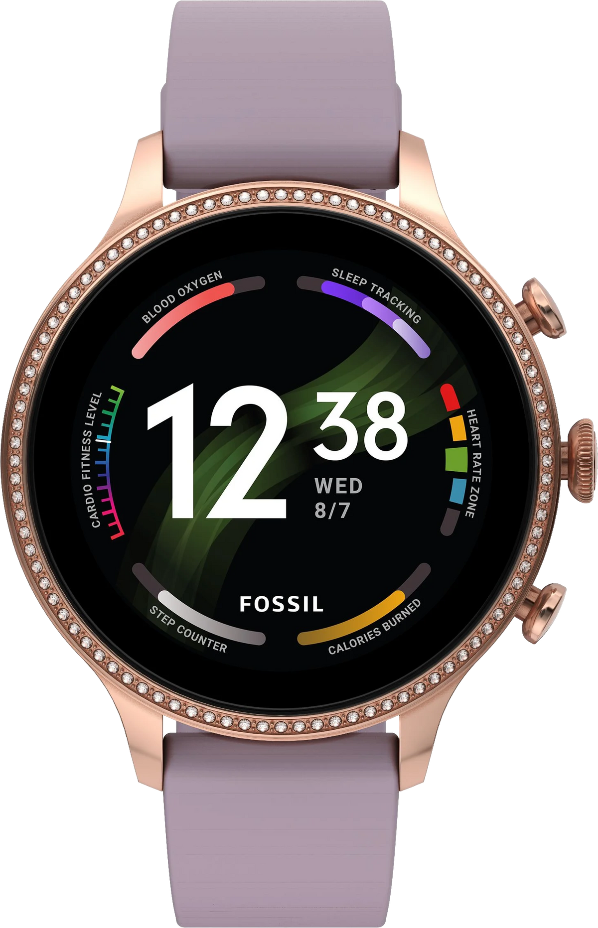 Fossil Gen 6 42mm Purple/Rose Gold - Ohne Vertrag