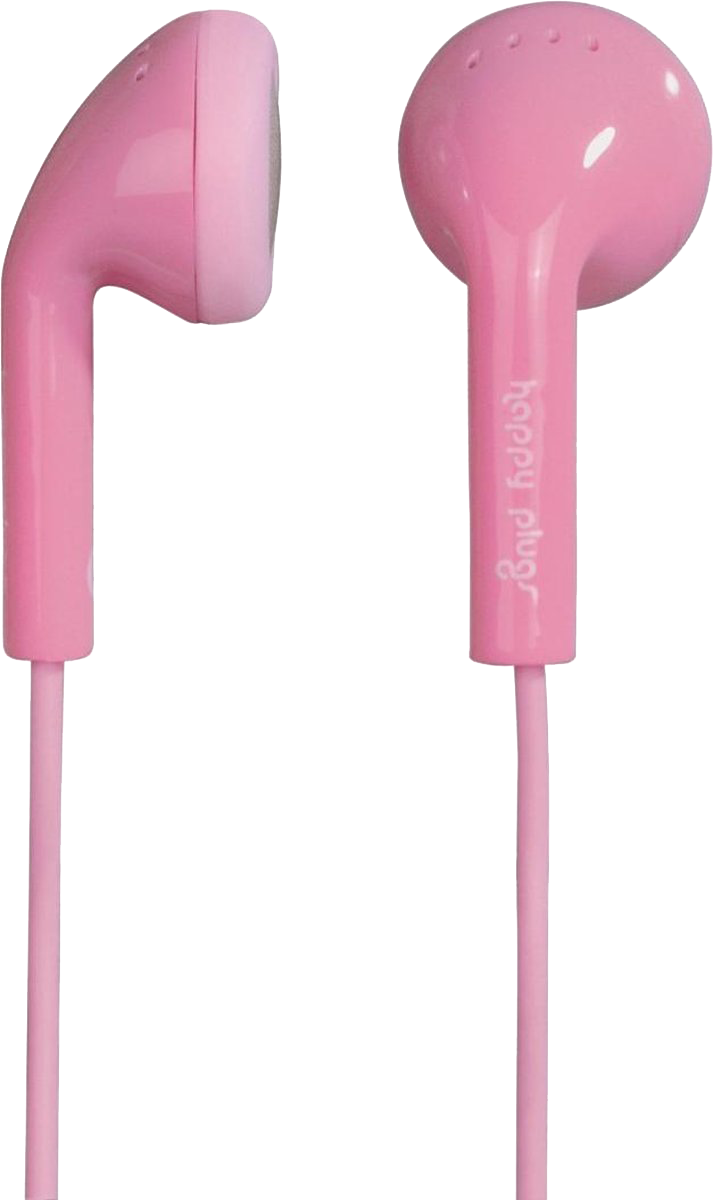 Happy Plugs Earbuds mit Mikrofon und Fernbedienung pink - Ohne Vertrag