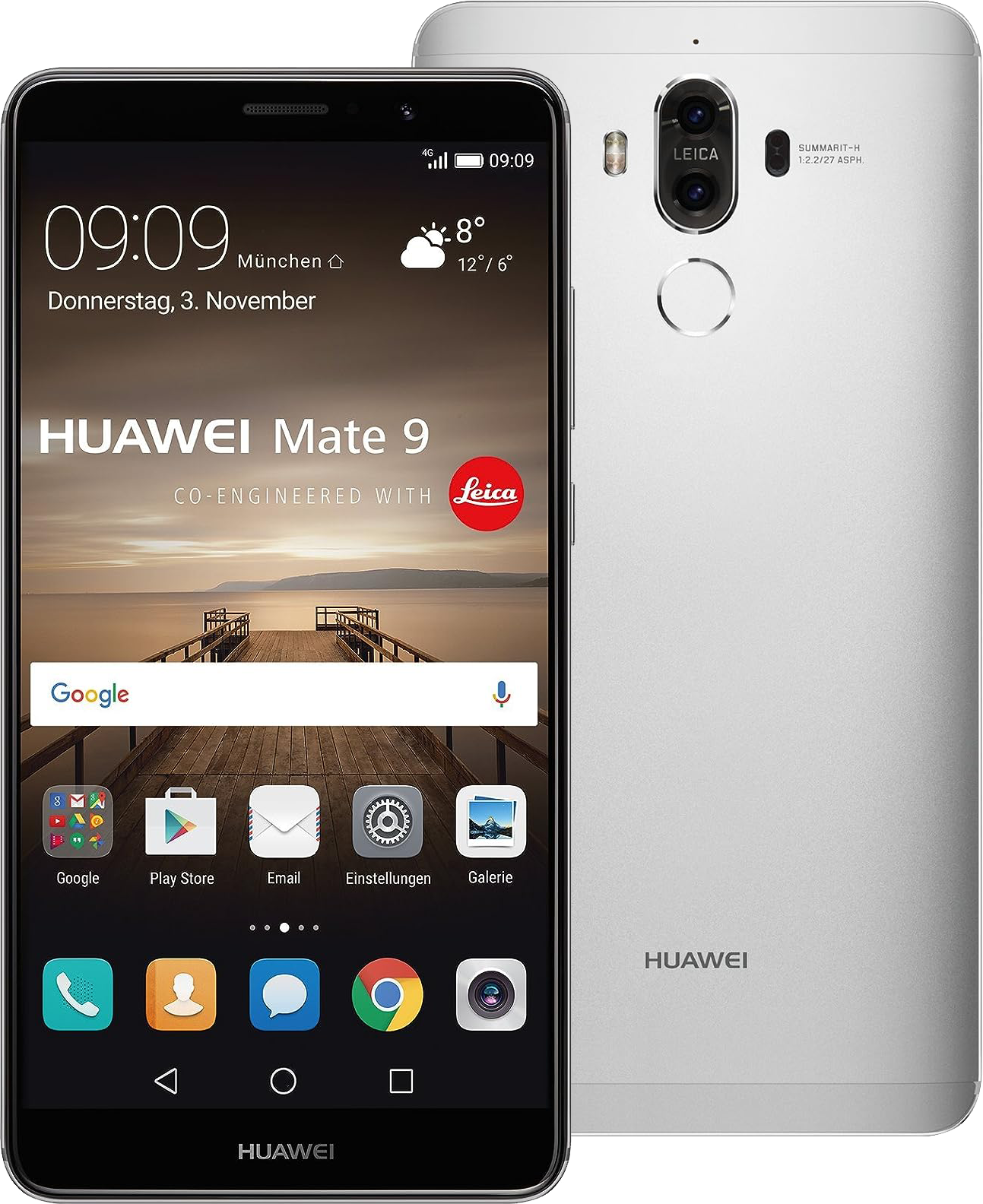 Huawei Mate 9 Single-SIM silber - Ohne Vertrag