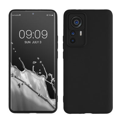 TPU Hülle mit Kameraschutz für Xiaomi 12T Pro in Schwarz matt