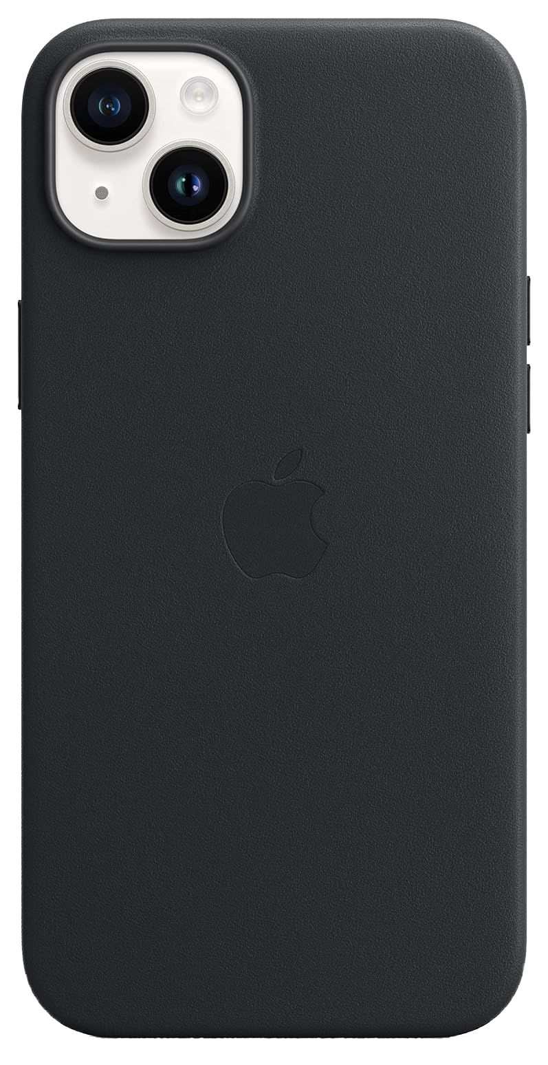 Apple Leder Case mit MagSafe (iPhone 14 Plus) schwarz - Ohne Vertrag