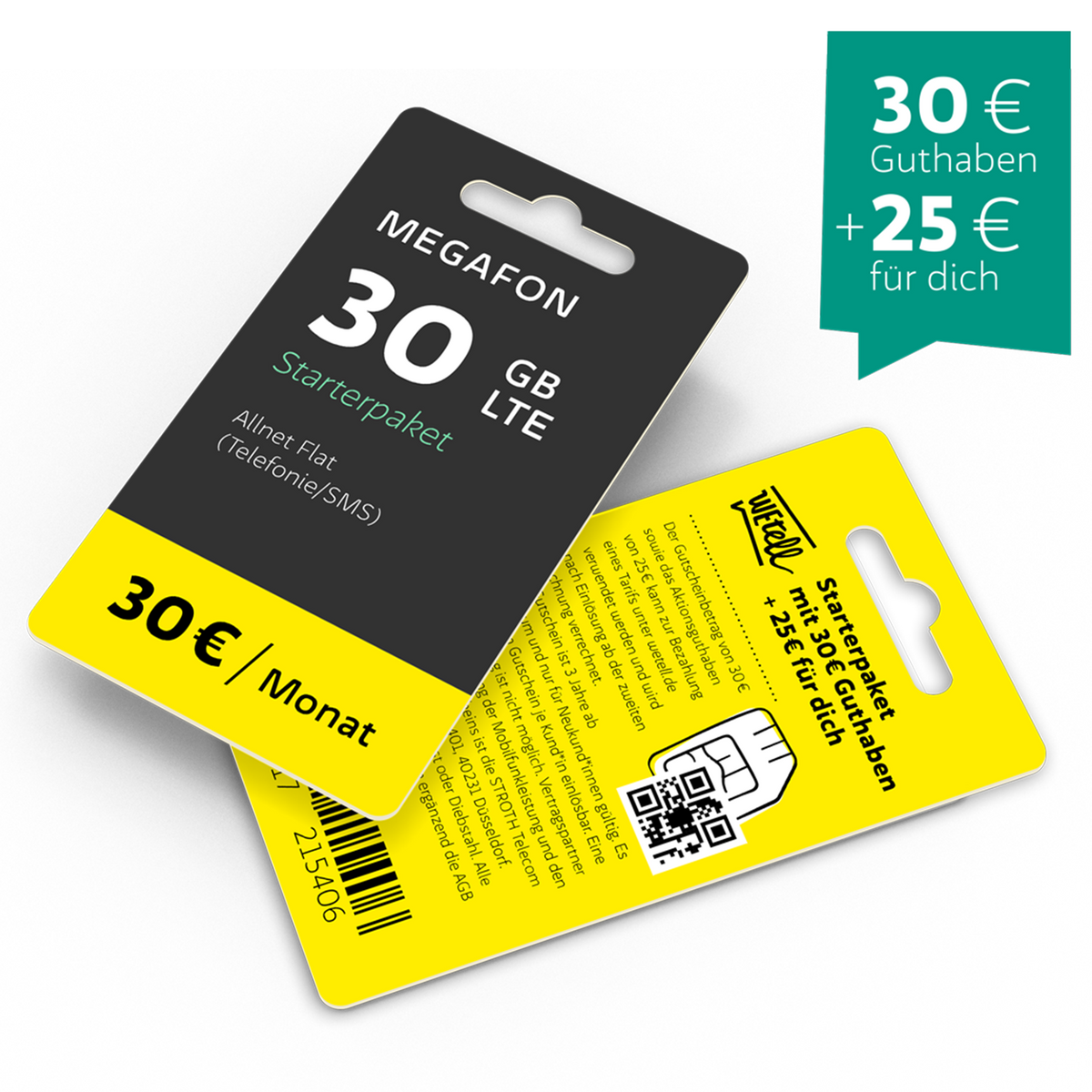 Tarifa móvil sostenible - "Megafon" | 30GB