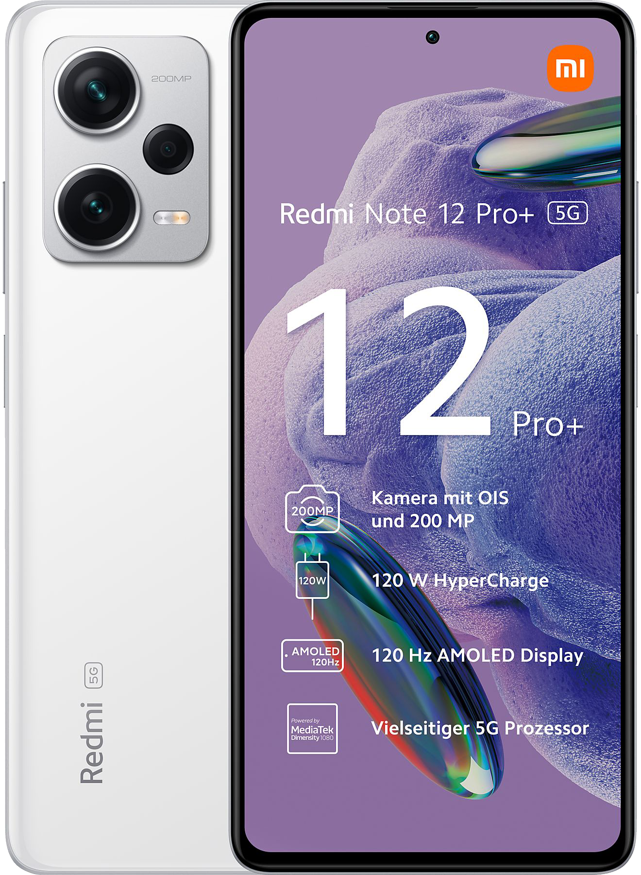 Xiaomi Redmi Note 12 Pro+ 5G Dual-SIM weiß - Ohne Vertrag