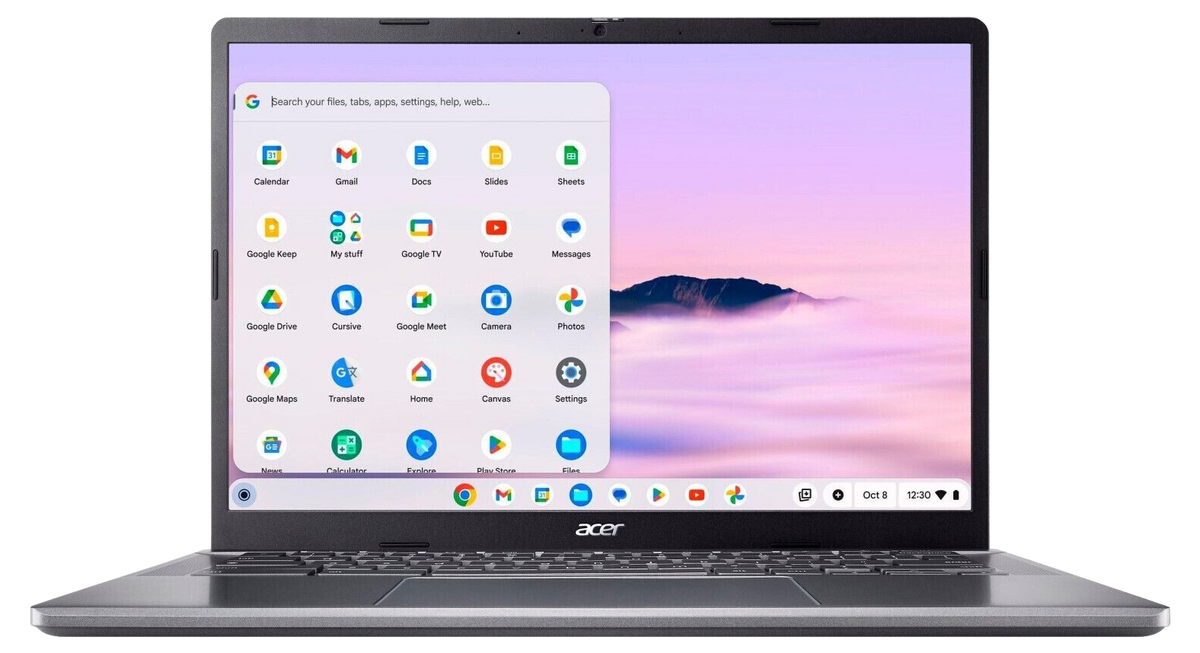 Acer Chromebook Plus 514 14" 2024 FHD i3-N305 8 GB / 128 GB SSD ChromeOS CB514-4H-34EW QWERTZ grau - Ohne Vertrag