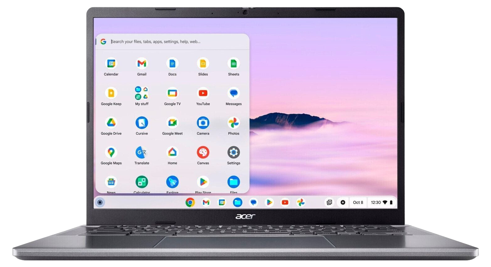 Acer Chromebook Plus 514 14" 2024 FHD i3-N305 8 GB / 128 GB SSD ChromeOS CB514-4H-34EW QWERTZ grau - Ohne Vertrag