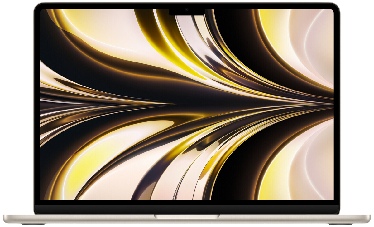 Apple MacBook Air 13" 2022 M2 8-C GPU 8 GB / 256 GB SSD macOS Monterey MLY13B/A QWERTY Gold - Ohne Vertrag