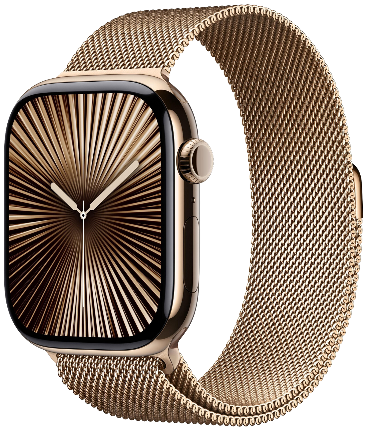 Apple Watch 10 LTE Gold Titan 46mm Milanaise Loop Gold M/L MX003 - Ohne Vertrag