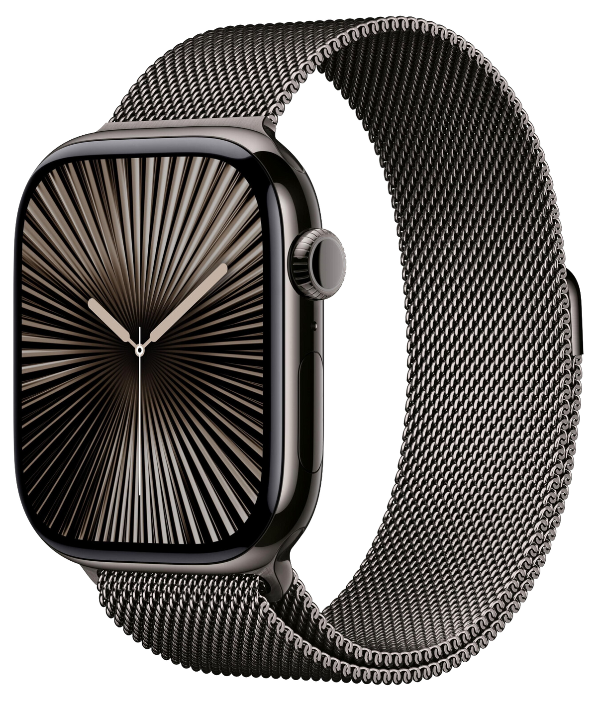 Apple Watch 10 LTE Schiefer Titan 46mm Milanaise Loop Schiefer M/L MWYW3 - Ohne Vertrag