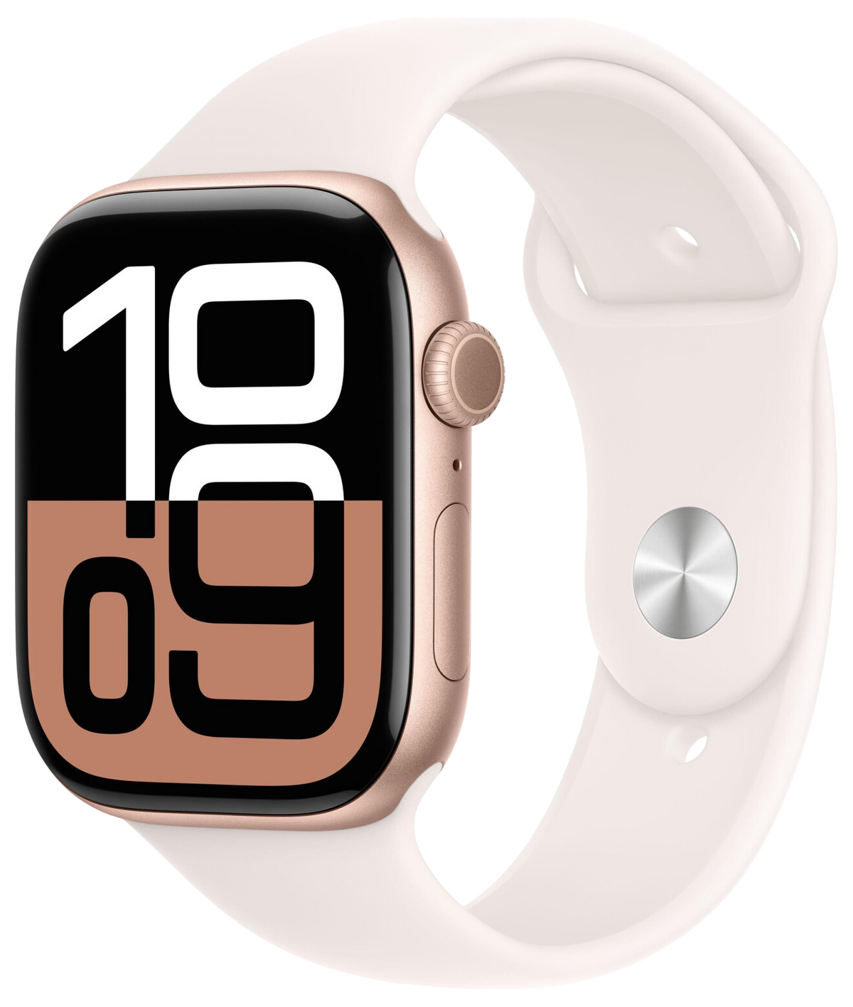 Apple Watch 10 GPS Roségold Alu 46mm Sportarmband Blassrosa M/L MWWU3 - Ohne Vertrag