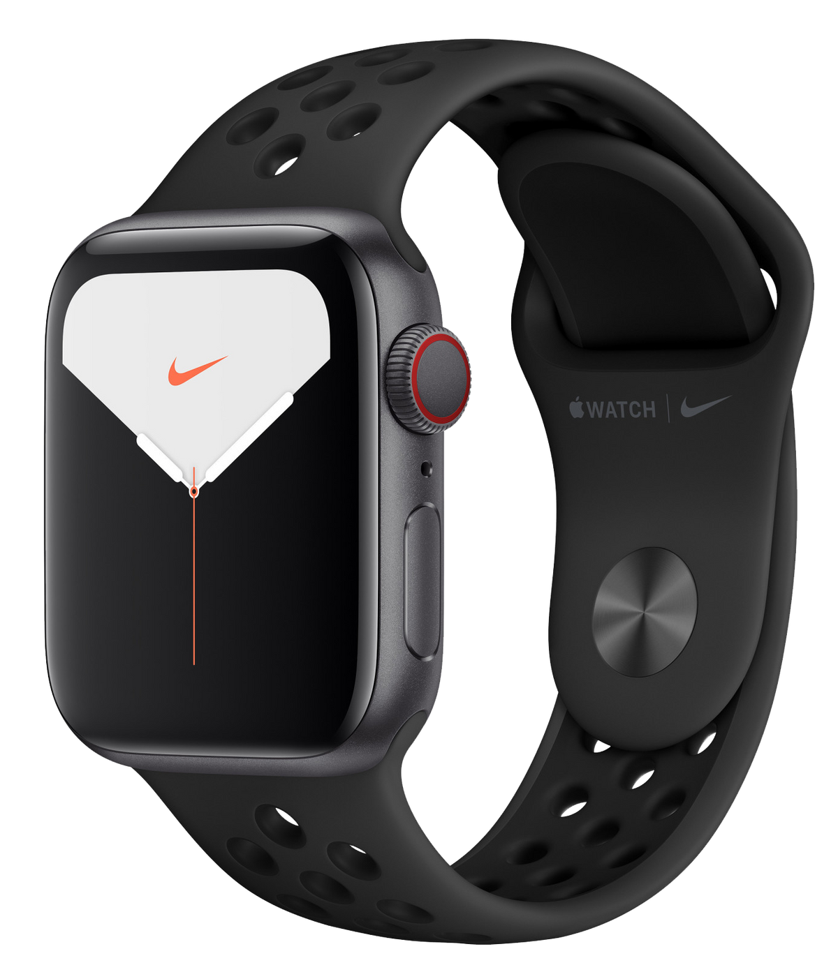 Apple Watch 5 Nike+ LTE Space Grau 44mm armband schwarz MX3F2 - Ohne Vertrag