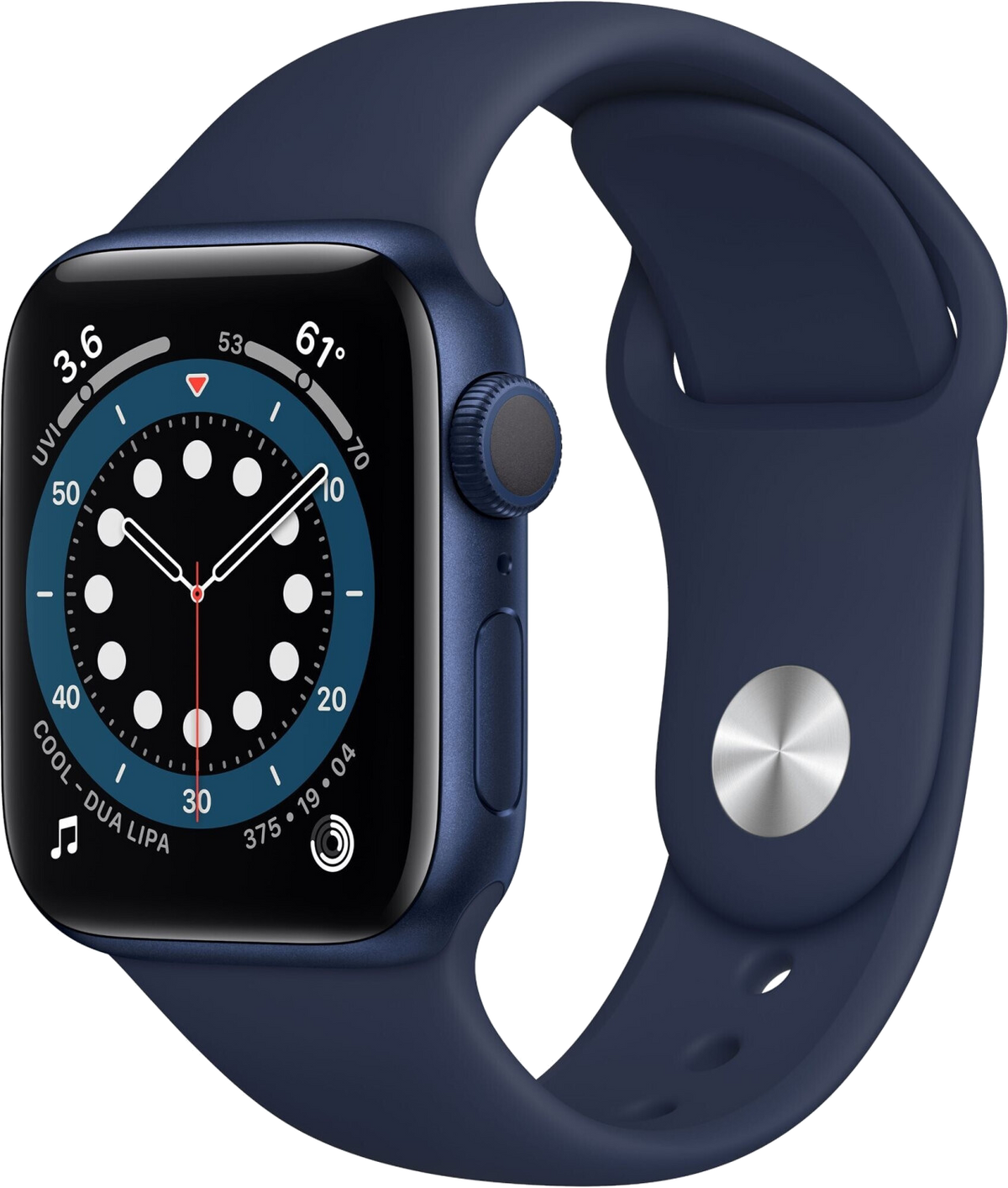 Apple Watch 6 Blau Alu 40mm Sportarmband Blau MG143 - Onhe Vertrag