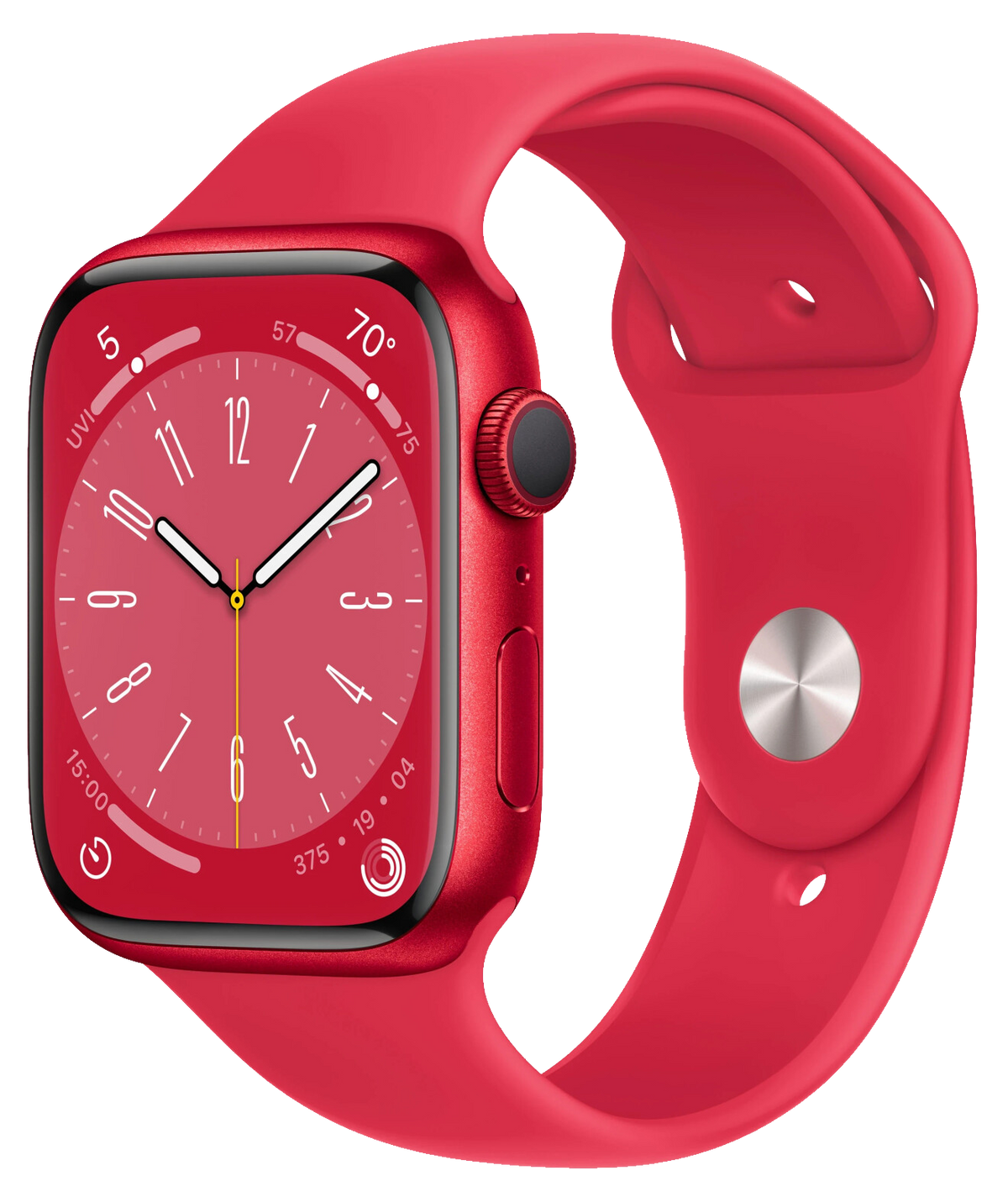 Apple Watch 8 GPS RED Aluminium 45mm Sportarmband RED MNP43 - Ohne Vertrag