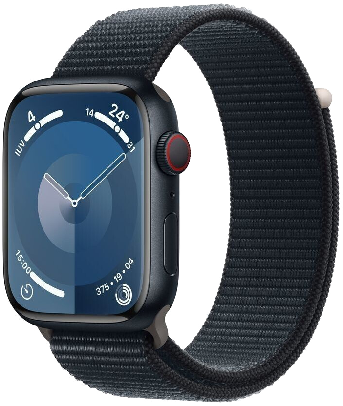 Apple Watch 9 LTE Mitternacht Alu 45mm Sport Loop Mitternacht MRMF3 - Ohne Vertrag