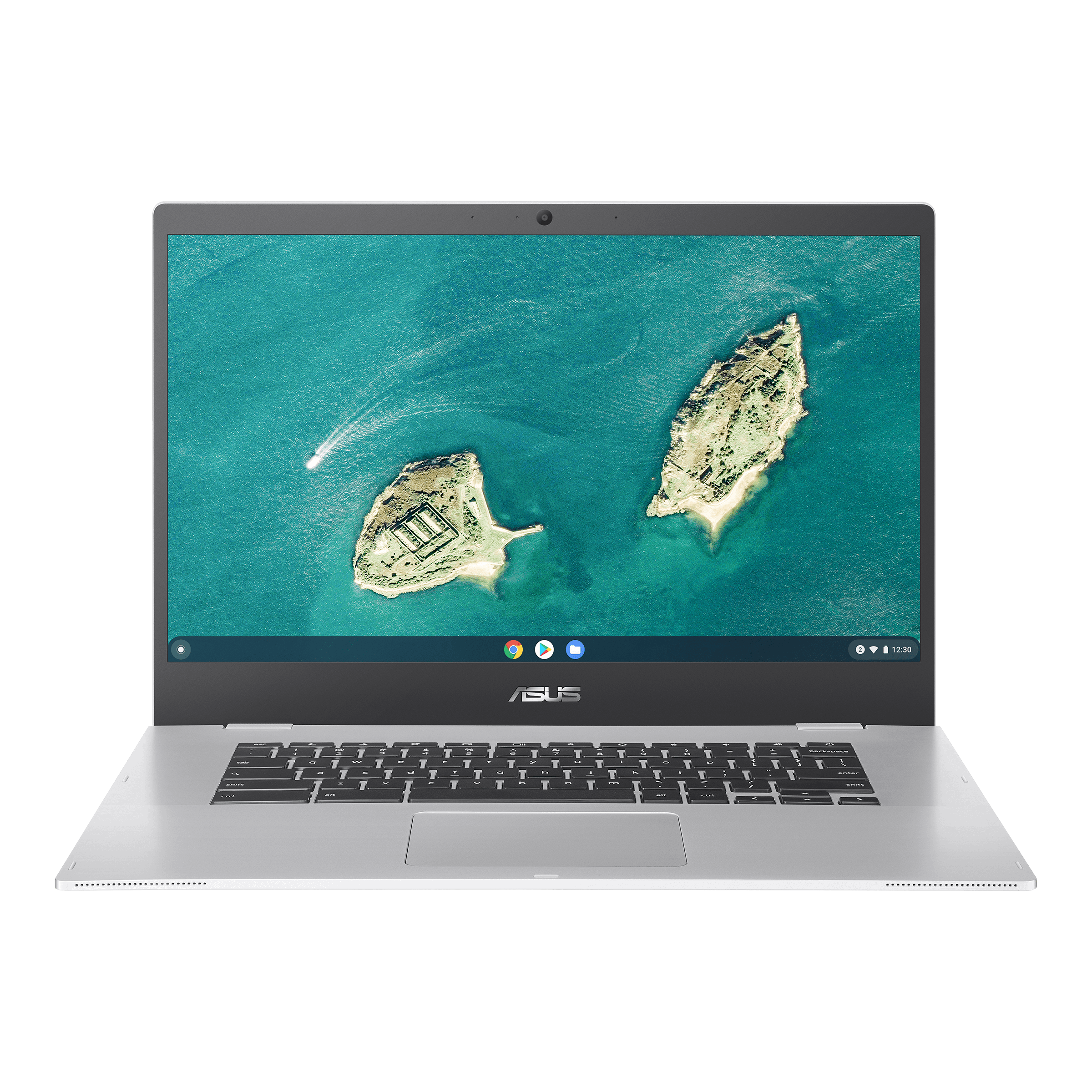 ASUS Chromebook CX15 15,6" FHD Celeron N4500 4 GB / 128 GB eMMC ChromeOS CX1500CKA-NJ0357 QWERTZ Silber - Ohne Vertrag