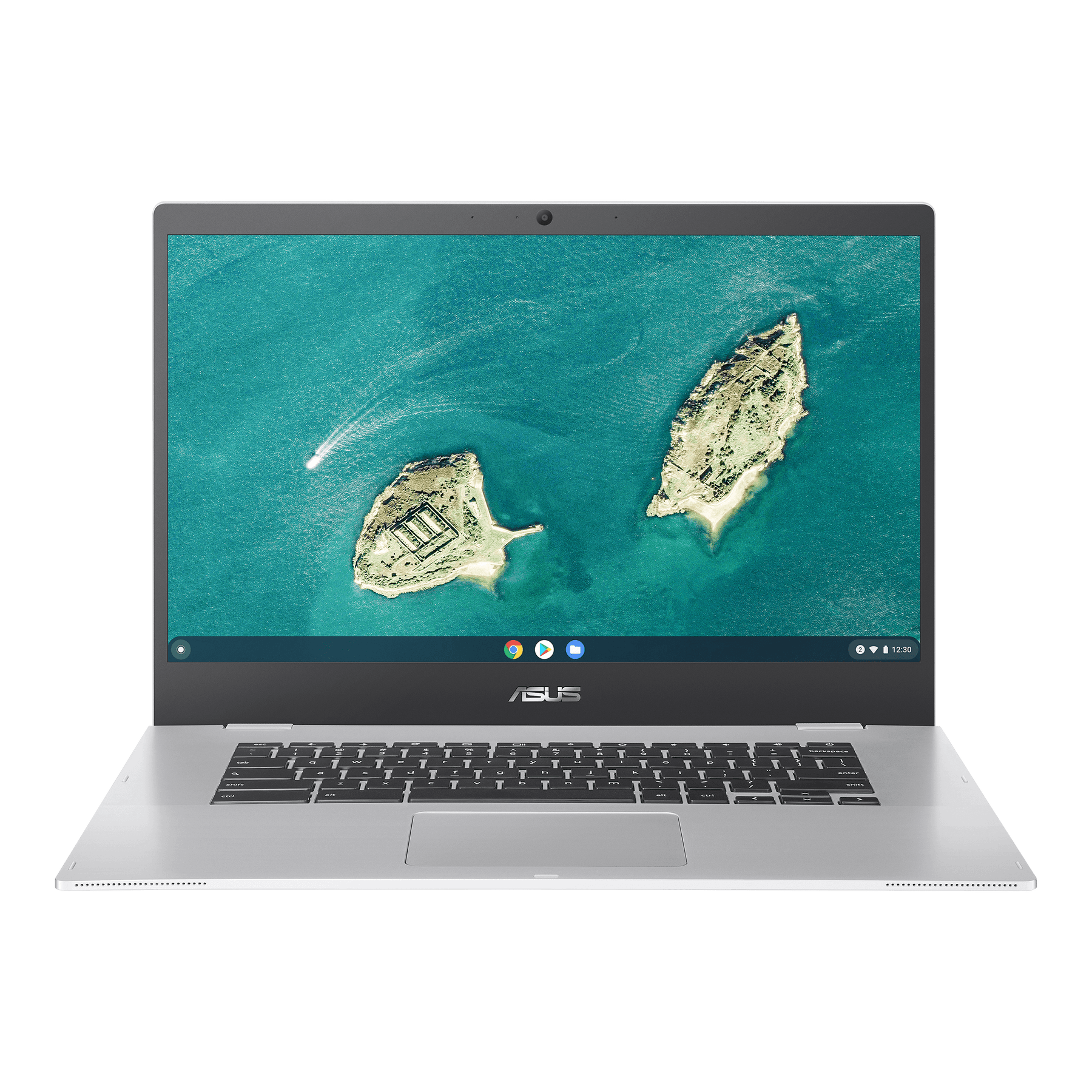 ASUS Chromebook CX15 15,6" FHD Celeron N4500 4 GB / 128 GB eMMC ChromeOS CX1500CKA-NJ0357 QWERTZ Silber - Ohne Vertrag