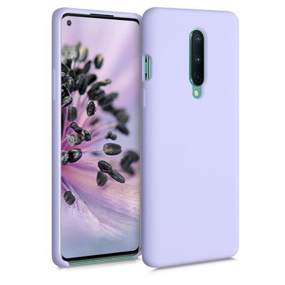 Gummierte Silikon Hülle für OnePlus 8 (2020) in Pastell Lavendel