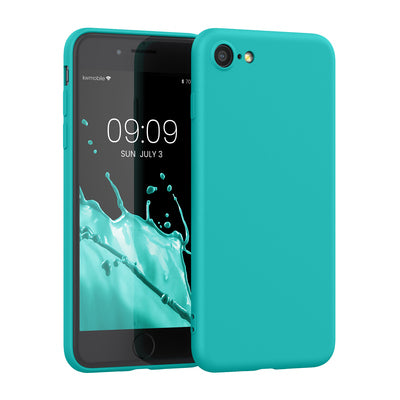 TPU case for Apple iPhone SE (2022) / iPhone SE (2020) / iPhone 8 / iPhone 7 in neon turquoise