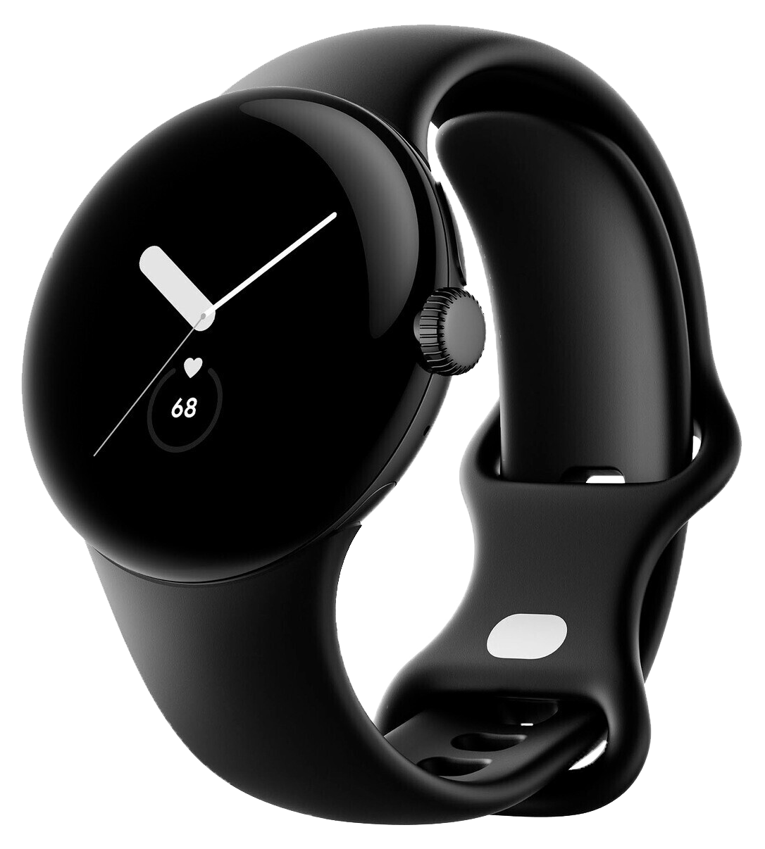 Google Pixel Watch 4G Matte Black Sportarmband Obsidian - Ohne Vertrag