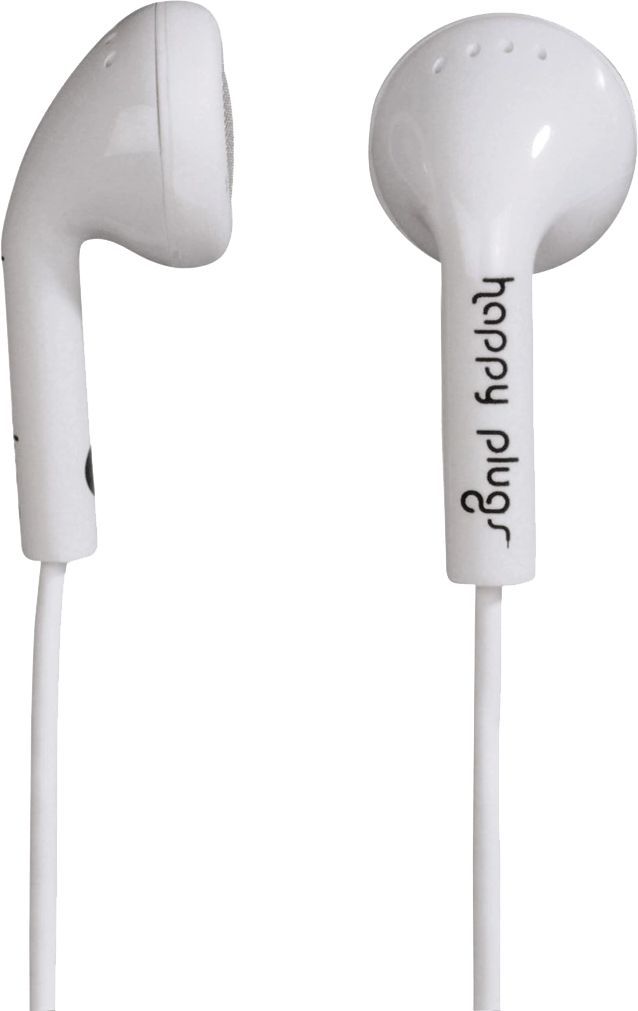 Happy Plugs Earbuds mit Mikrofon und Fernbedienung weiß - Ohne Vertrag