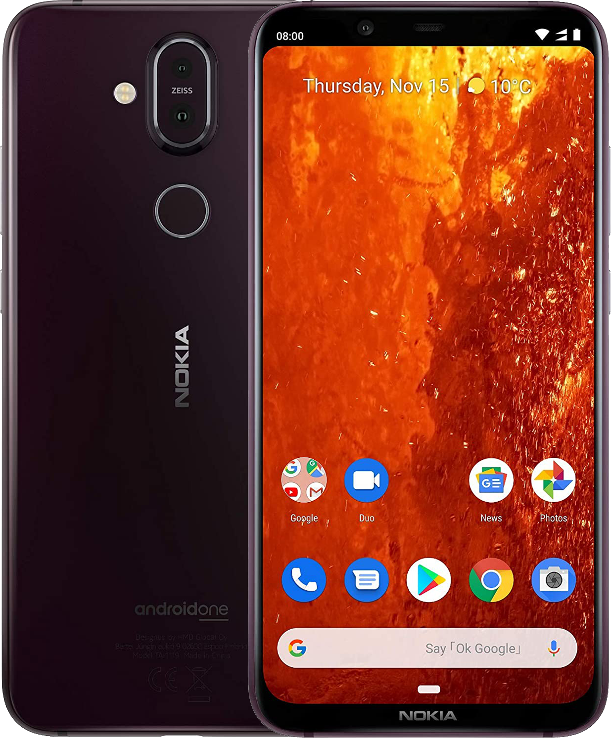 Nokia 8.1 Dual-SIM grau - Ohne Vertrag