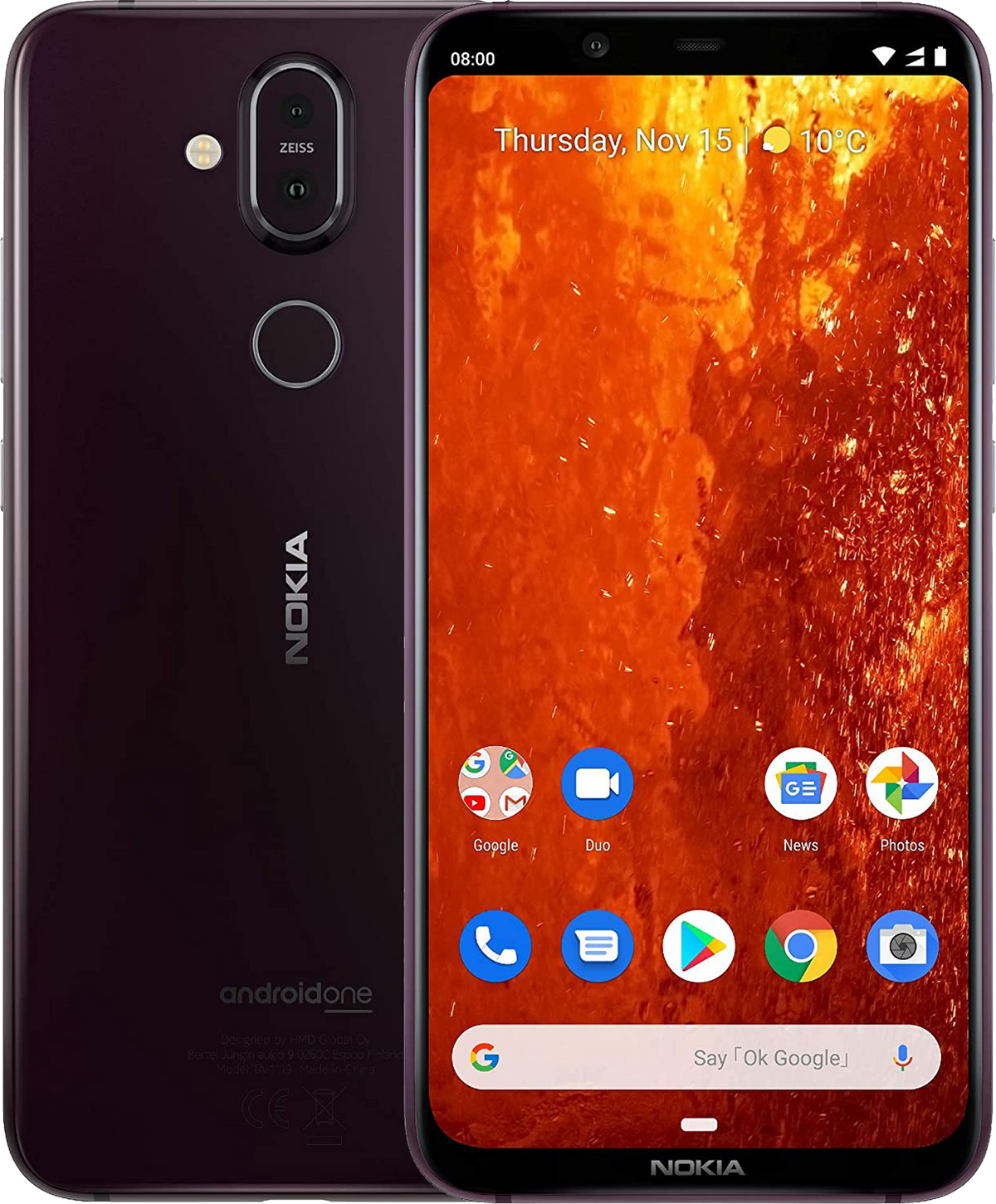 Nokia 8.1 Dual-SIM grau - Ohne Vertrag