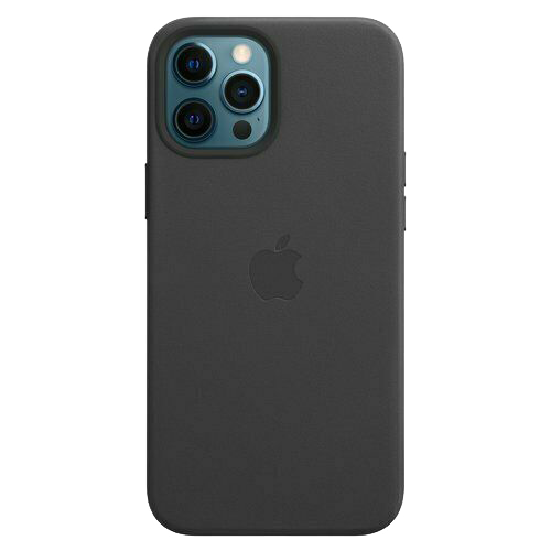 Apple Leder Case mit MagSafe (iPhone 12 Pro Max) schwarz - Ohne Vertrag