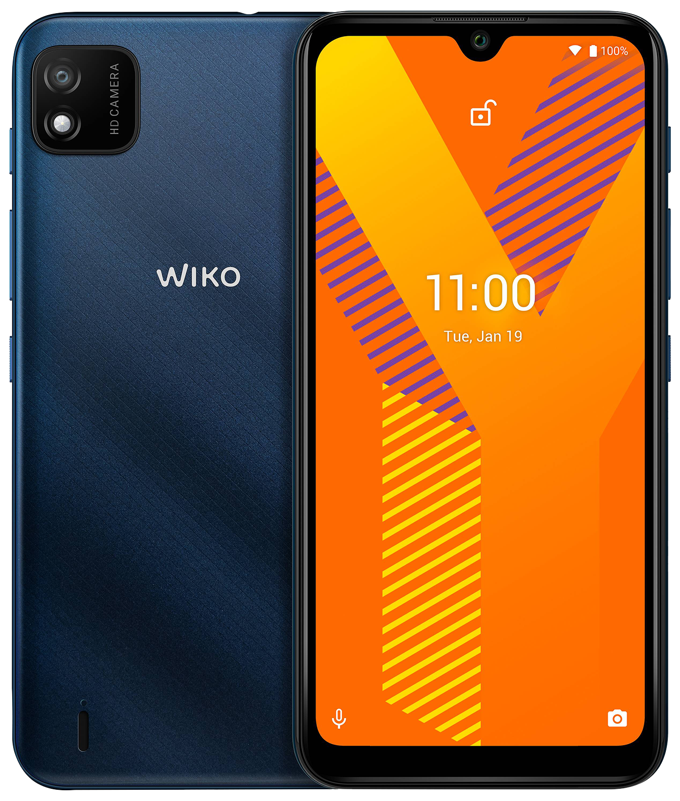 Wiko Y62 Dual-SIM blau - Onhe Vertrag