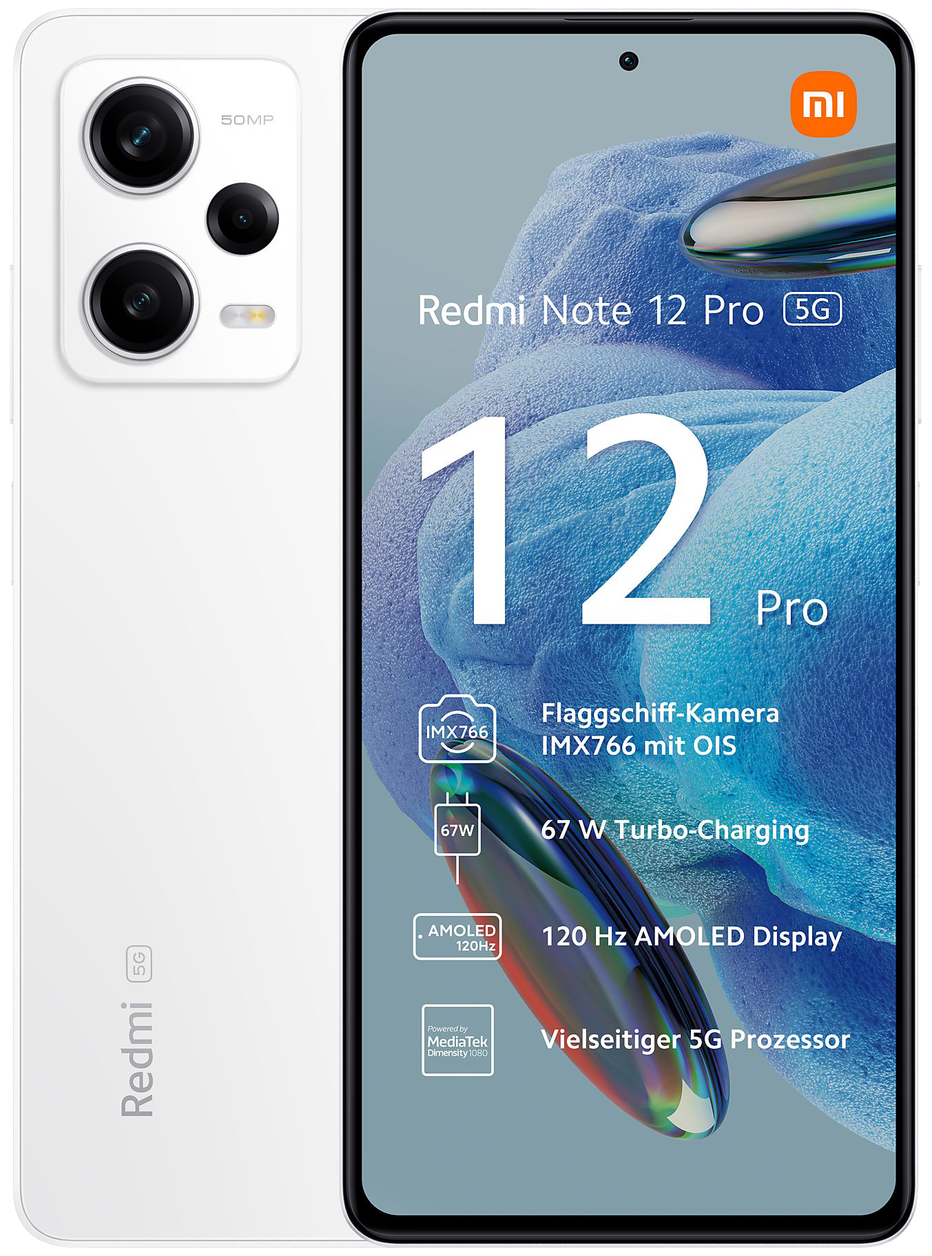 Xiaomi Redmi Note 12 Pro Dual-SIM weiß - Onhe Vertrag