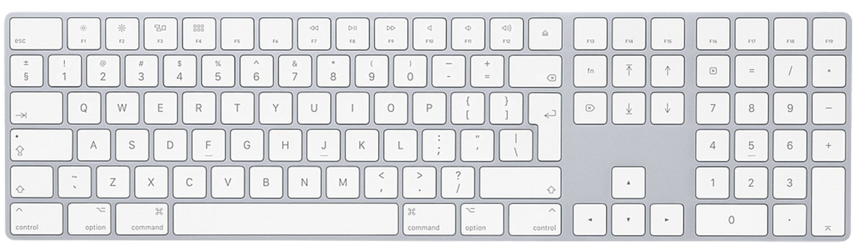 Apple Magic Keyboard with Numeric Keypad (UK) English International weiß - Ohne Vertrag