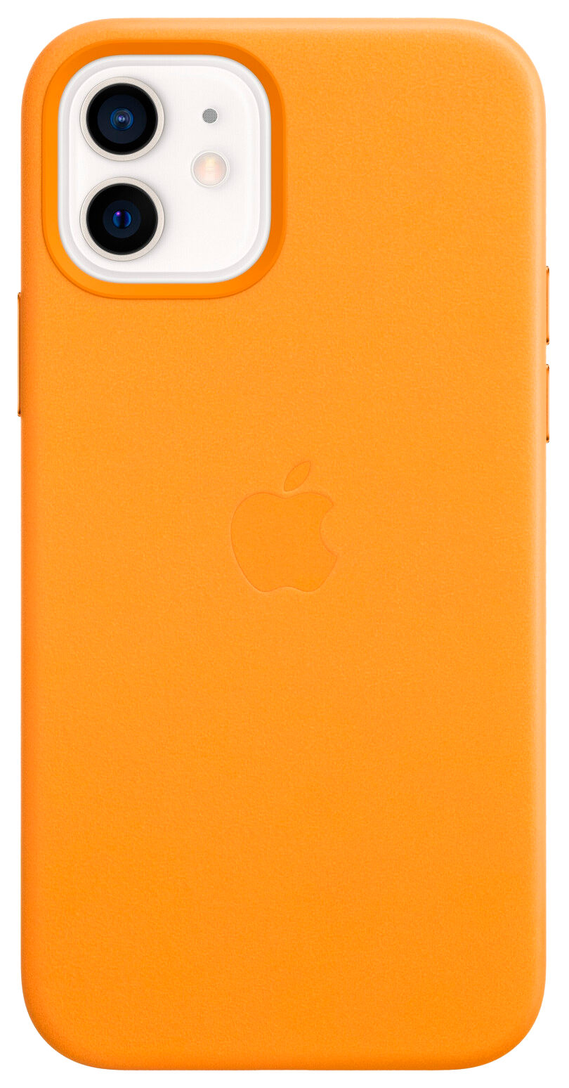 Apple Leder Case mit MagSafe (iPhone 12/iPhone 12 Pro) gelb - Ohne Vertrag