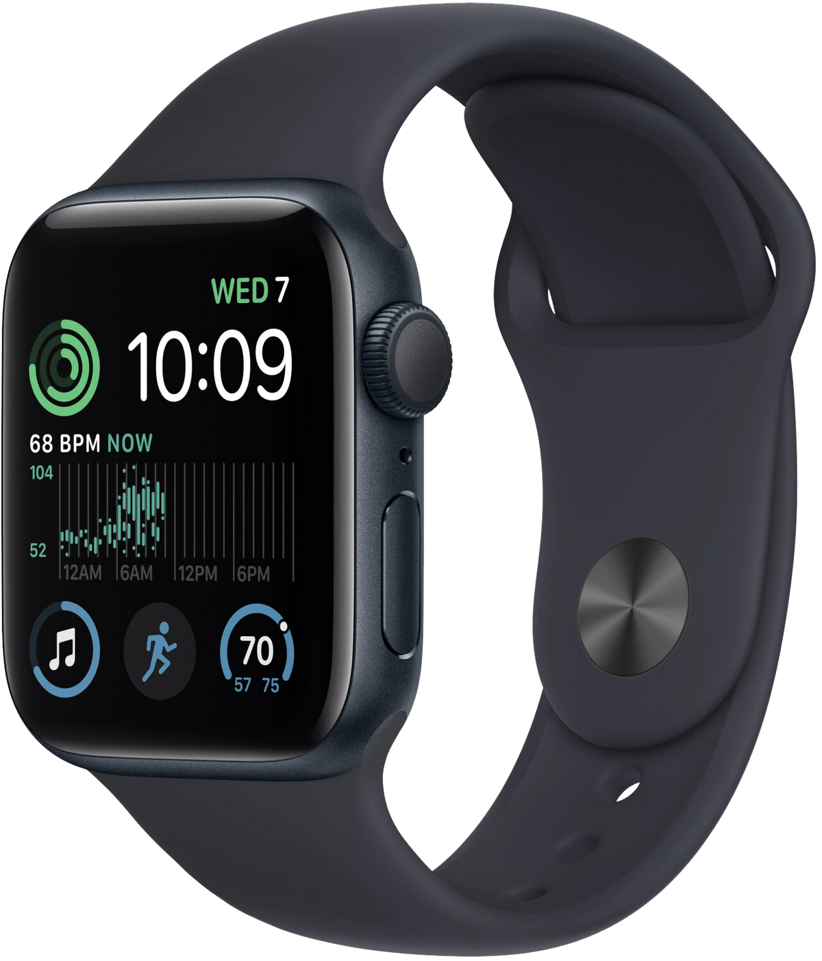 Apple Watch SE 2022 GPS Mitternacht Alu 44mm Sportarmband Mitternacht - Onhe Vertrag