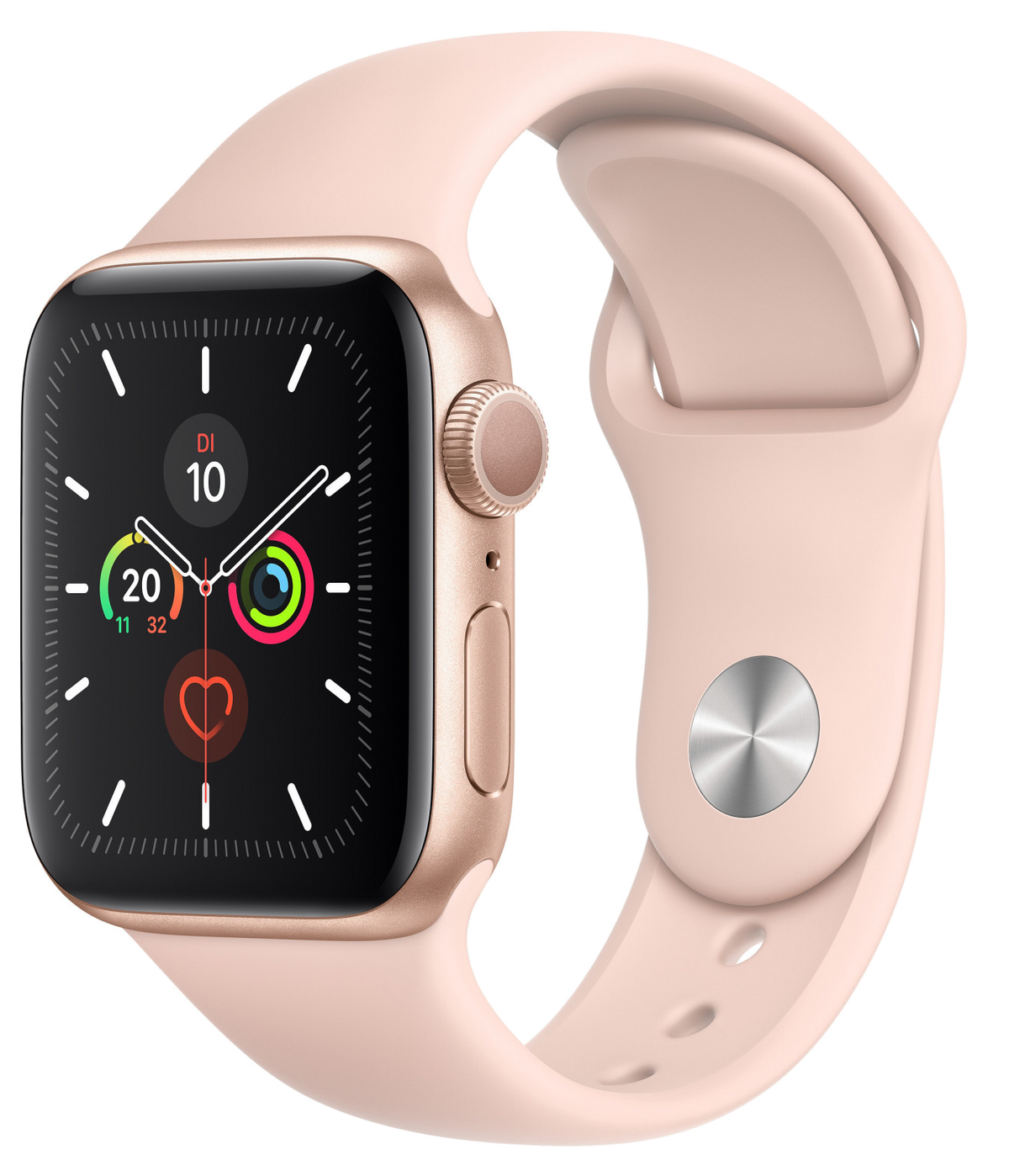 Apple Watch 5 LTE gold Alu 40mm Sportarmband sandrosa mwx22 - Onhe Vertrag