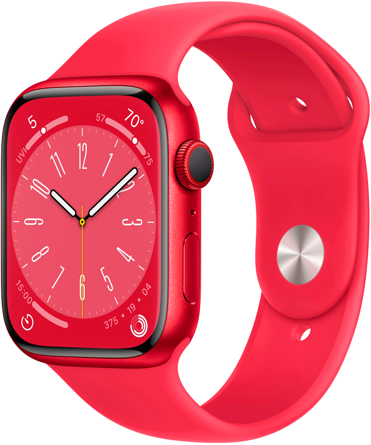 Apple Watch 8 LTE red Alu 45mm Sportarmband red MNKA3 - Ohne Vertrag