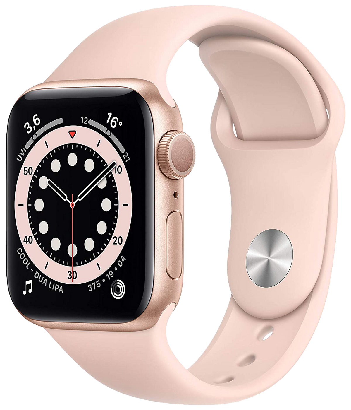 Apple Watch 6 Gold Alu 40mm Sandrosa MG123 - Ohne Vertrag